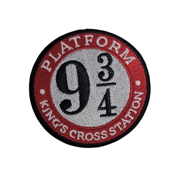 Iron On Patch, Platform 9 3/4 Kings Cross Station Harry Potter - Picture 1 of 6